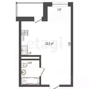 Продается 1-комн. квартира, 31 м²