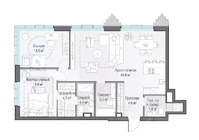 Продается 3-комн. квартира, 96 м²