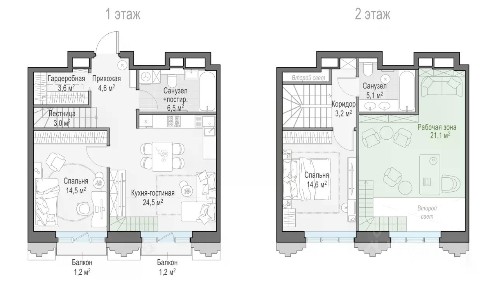 Продается 2-комн. квартира, 78 м²