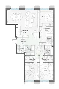 Продается 4-комн. квартира, 153 м²