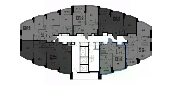 Продается 1-комн. квартира, 43,7 м²