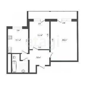 Продается 2-комн. квартира, 64,9 м²