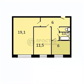 Продается 2-комн. квартира, 47,1 м²