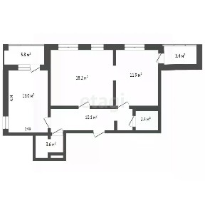 Продается 2-комн. квартира, 59,2 м²
