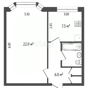 Продается 1-комн. квартира, 39,4 м²