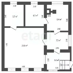 Продается 1-этажный дом, 51,7 м²
