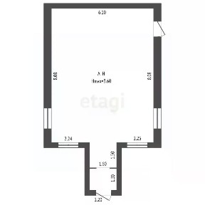Продается торговая площадь, 46,5 м²