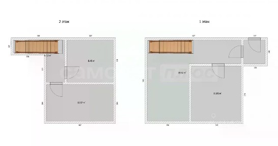 Продается 2-этажный дом, 69,6 м²