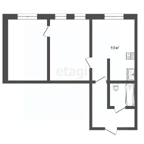 Продается 2-комн. квартира, 36 м²
