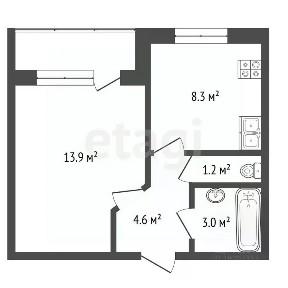 Продается 1-комн. квартира, 29,4 м²