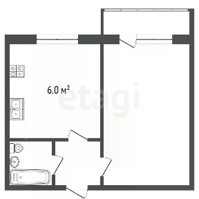 Продается 1-комн. квартира, 27,5 м²