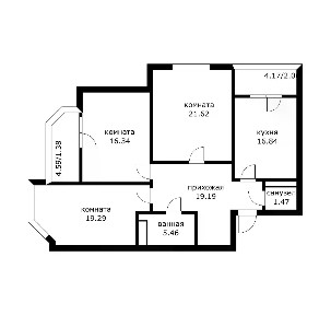 Продается 3-комн. квартира, 101 м²