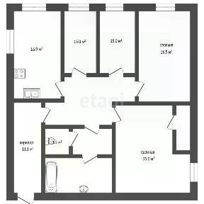 Продается 4-комн. квартира, 132,7 м²