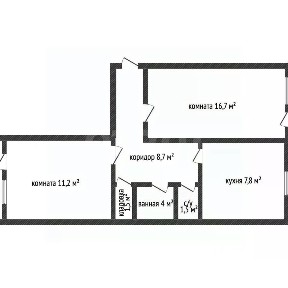 Продается 2-комн. квартира, 49,4 м²