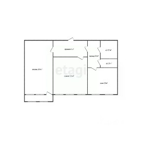 Продается 2-комн. квартира, 52 м²