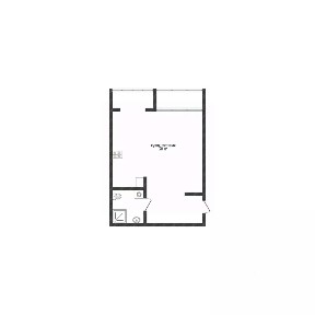 Продается студия, 42,9 м²