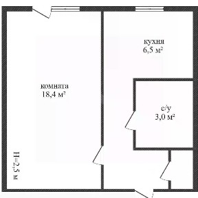 Продается 1-комн. квартира, 28,9 м²
