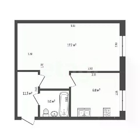 Продается 1-комн. квартира, 30,7 м²