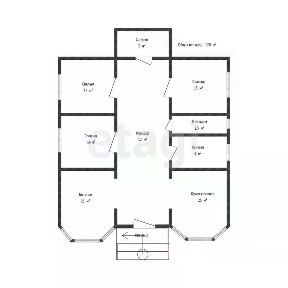 Продается 1-этажный дом, 125,6 м²