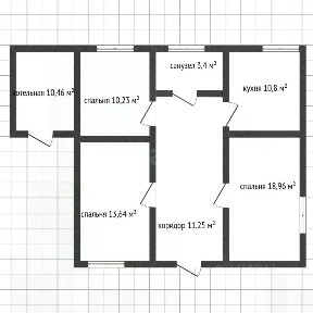 Продается 1-этажный дом, 79,8 м²