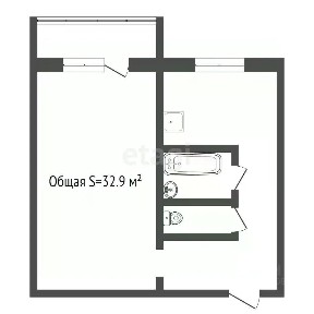 Продается 1-комн. квартира, 32,9 м²