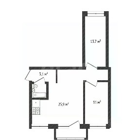 Продается 3-комн. квартира, 57,1 м²