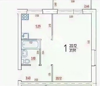 Продается 1-комн. квартира, 32 м²