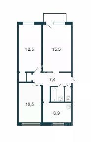 Продается 3-комн. квартира, 60 м²