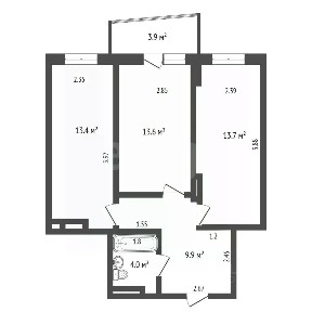 Продается 1-комн. квартира, 39,5 м²