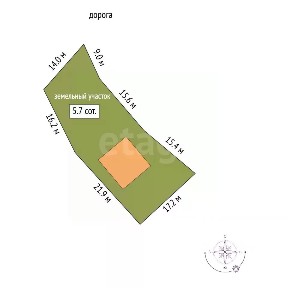 Продается 1-этажный дом, 73 м²