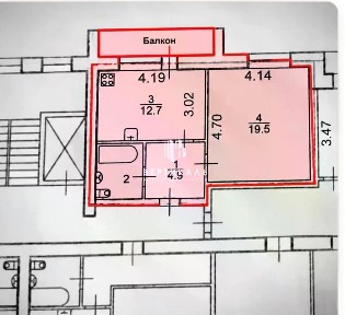 Продается 1-комн. квартира, 41,1 м²