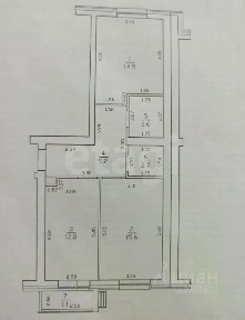 Продается 2-комн. квартира, 59,5 м²