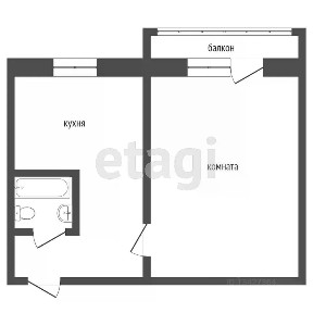 Продается 1-комн. квартира, 32,1 м²