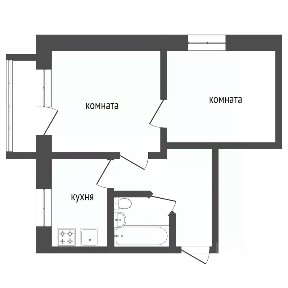 Продается 2-комн. квартира, 42,3 м²