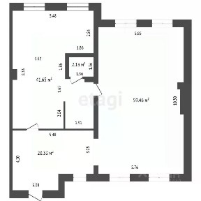 Сдается помещение свободного назначения, 121,44 м²