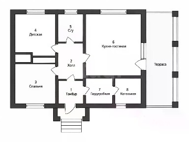 Продается 1-этажный дом, 92 м²