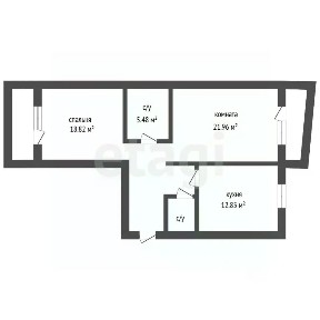 Продается 2-комн. квартира, 71,7 м²