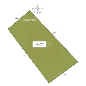 Продается участок, 5,4 сот.