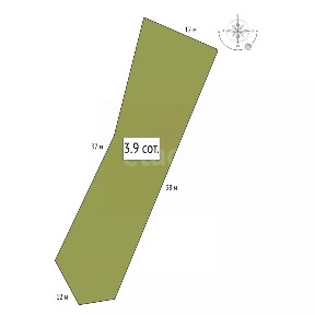 Продается участок, 3,9 сот.