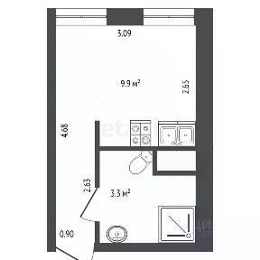 Продается студия, 16 м²