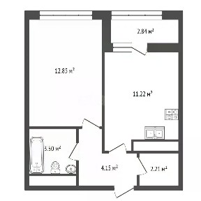 Продается 1-комн. квартира, 33,7 м²