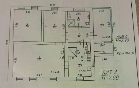 Продается 1-этажный дом, 101 м²