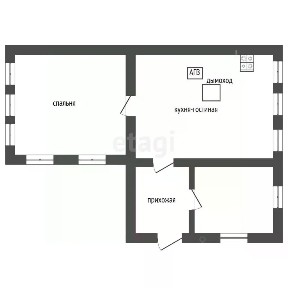 Продается 1-этажный дом, 50 м²
