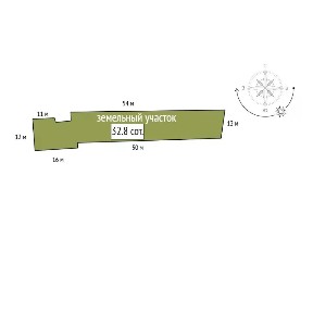 Продается 1-этажный дом, 64,6 м²