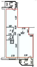 Продается 2-комн. квартира, 51,3 м²