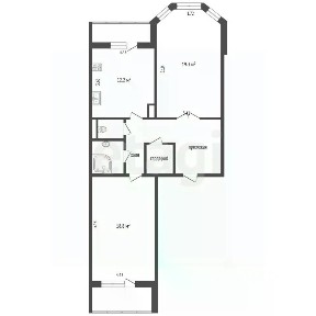 Продается 2-комн. квартира, 72 м²