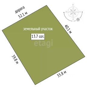 Продается участок, 24 сот.