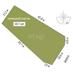 Продается участок, 11 сот.