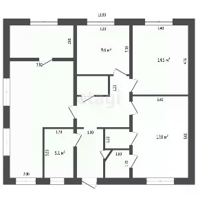 Продается 1-этажный дом, 120 м²