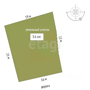 Продается 1-этажный дом, 60 м²